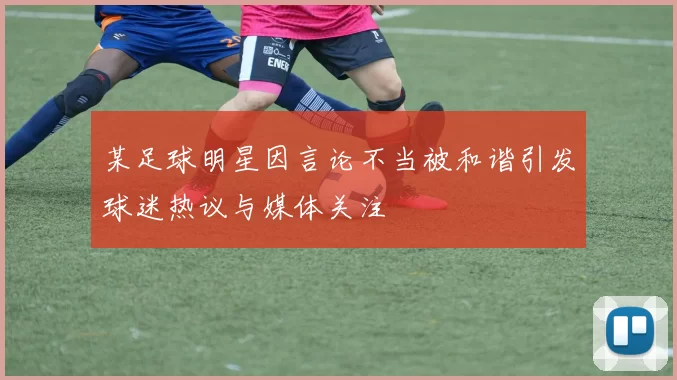 某足球明星因言论不当被和谐引发球迷热议与媒体关注